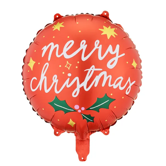 1 Ballon - Vrolijk Kerstfeest