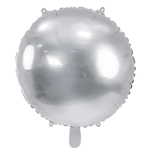 1 Ballon XL - Rond - Zilver