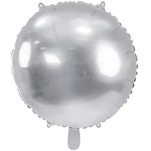 1 Ballon XXL - Rond - Zilver