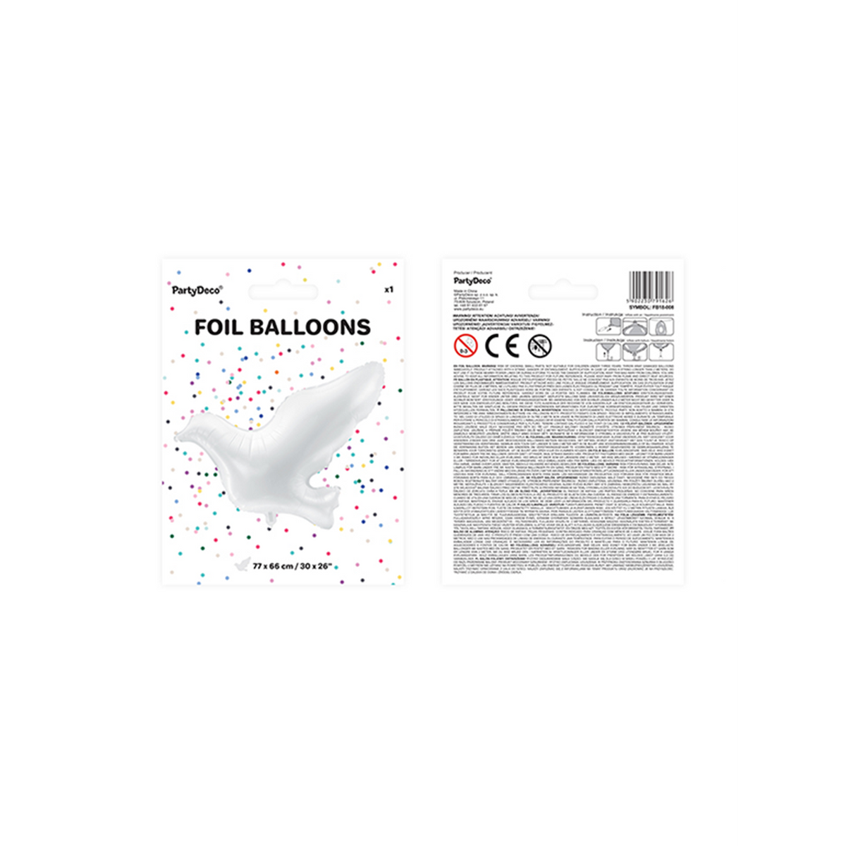 1 Ballon XXL - Witte Duif