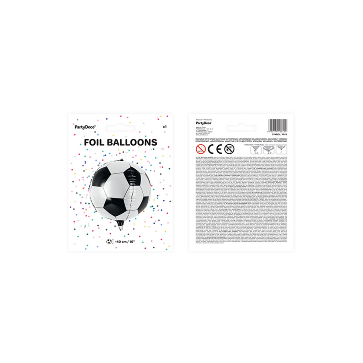 1 folieballon - voetbal