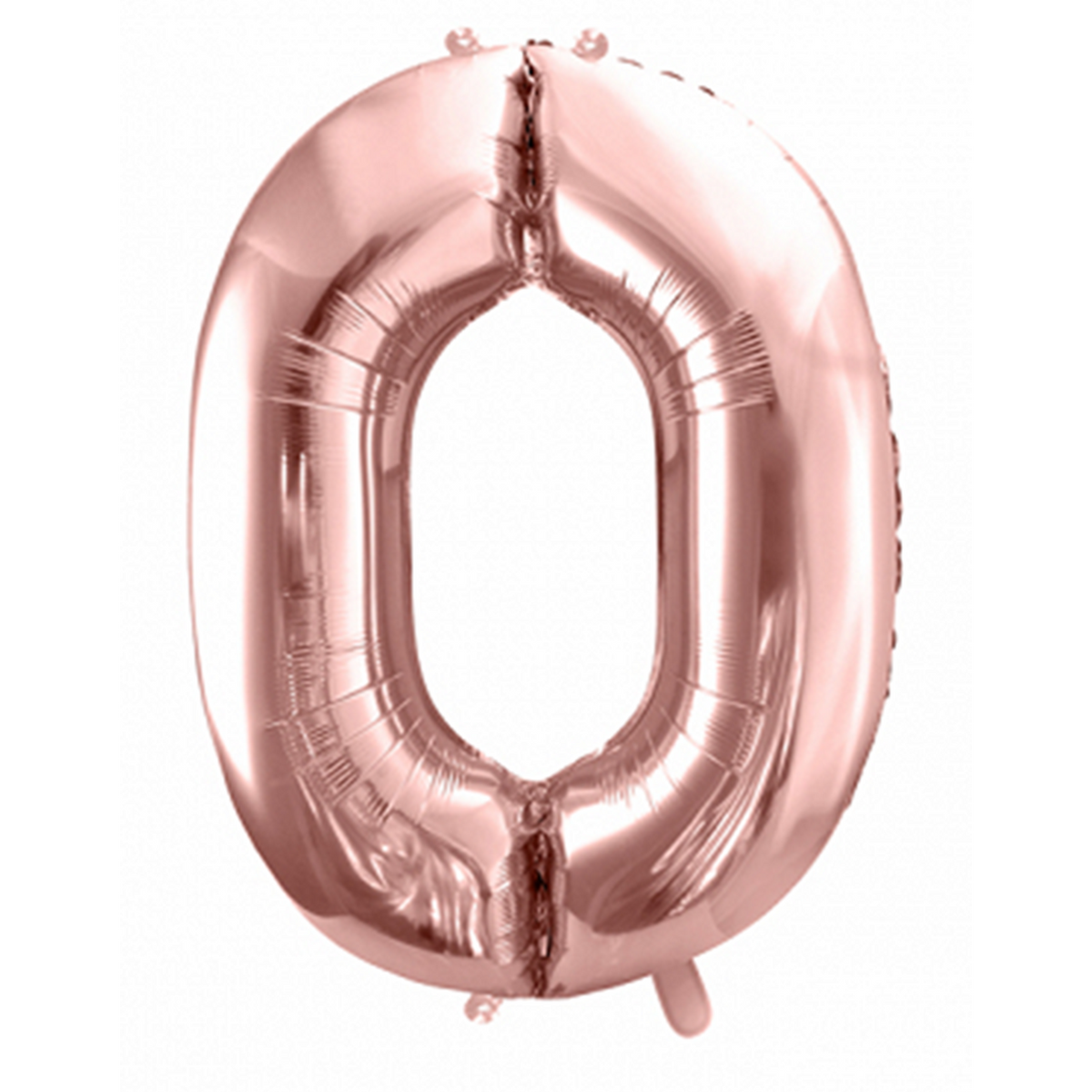 1 Ballon XXL - Cijfer 0 - Roségoud