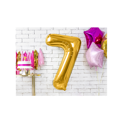 1 Ballon XXL - Cijfer 7 - Goud