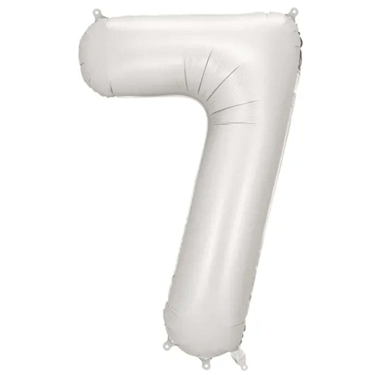 1 Ballon XXL - Cijfer 7 - Zilver