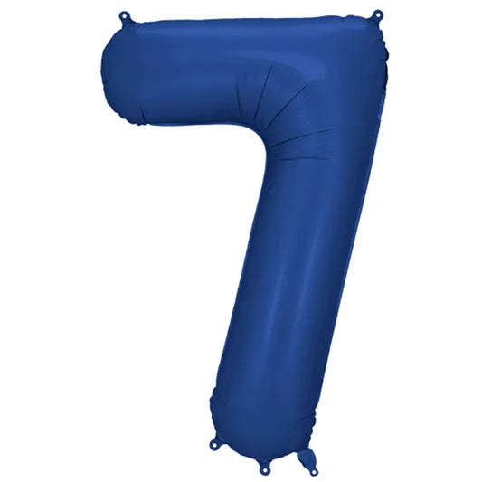 1 Ballon XXL - Cijfer 7 - Navy Blue