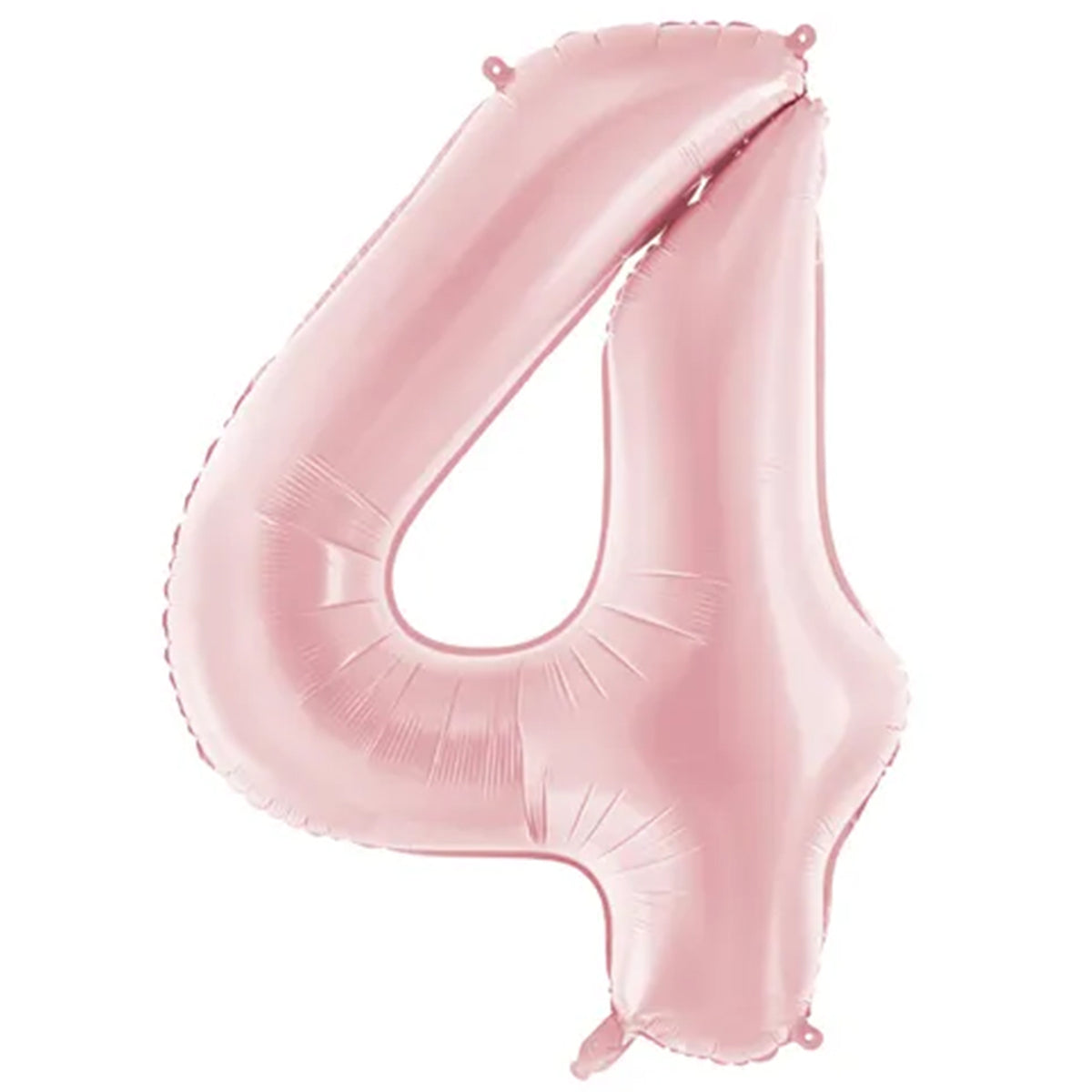 1 Ballon XXL - Cijfer 4 - Lichtroze