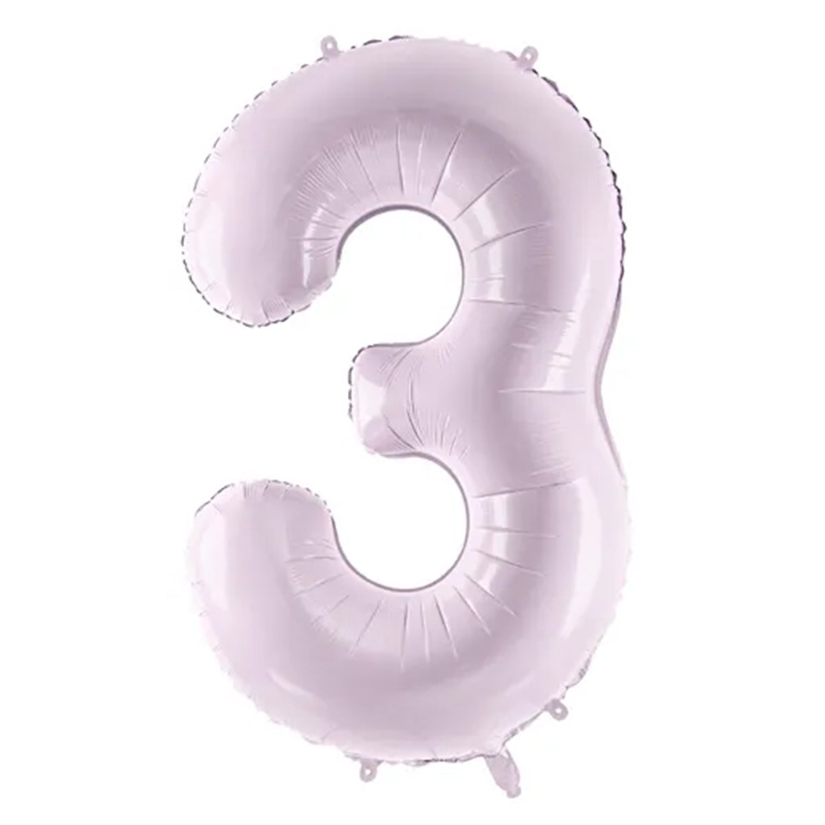 1 Ballon XL - Cijfer 3 - Paars