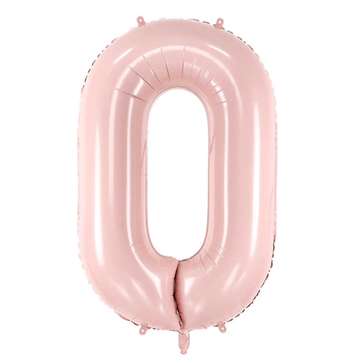 1 Ballon XL - Cijfer 0 - Roze