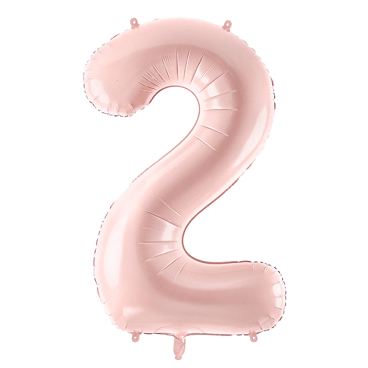 1 Ballon XL - Cijfer 2 - Roze