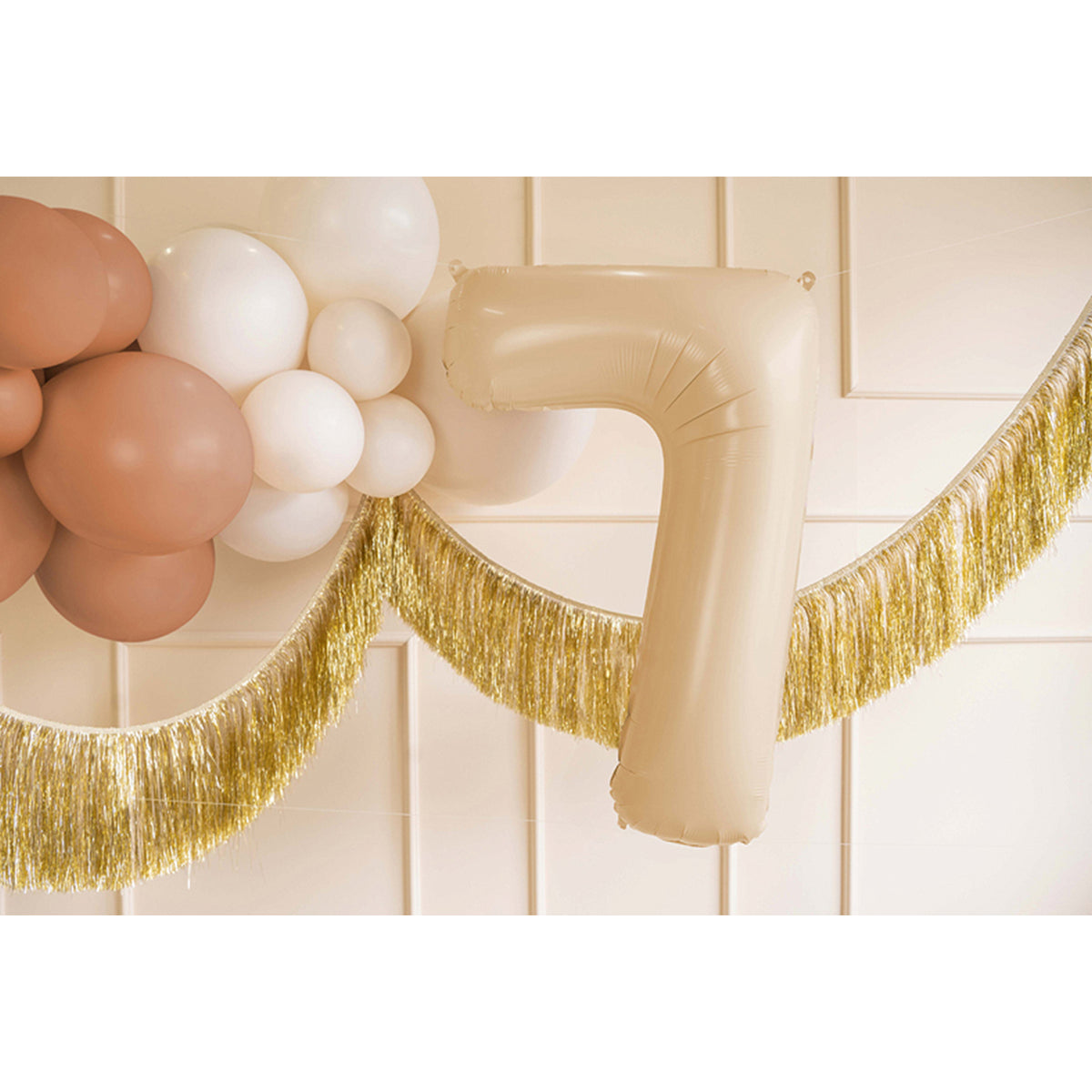 1 Ballon XL - Cijfer 7 - Beige
