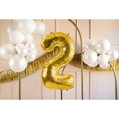 1 Ballon XL - Cijfer 2 - Goud