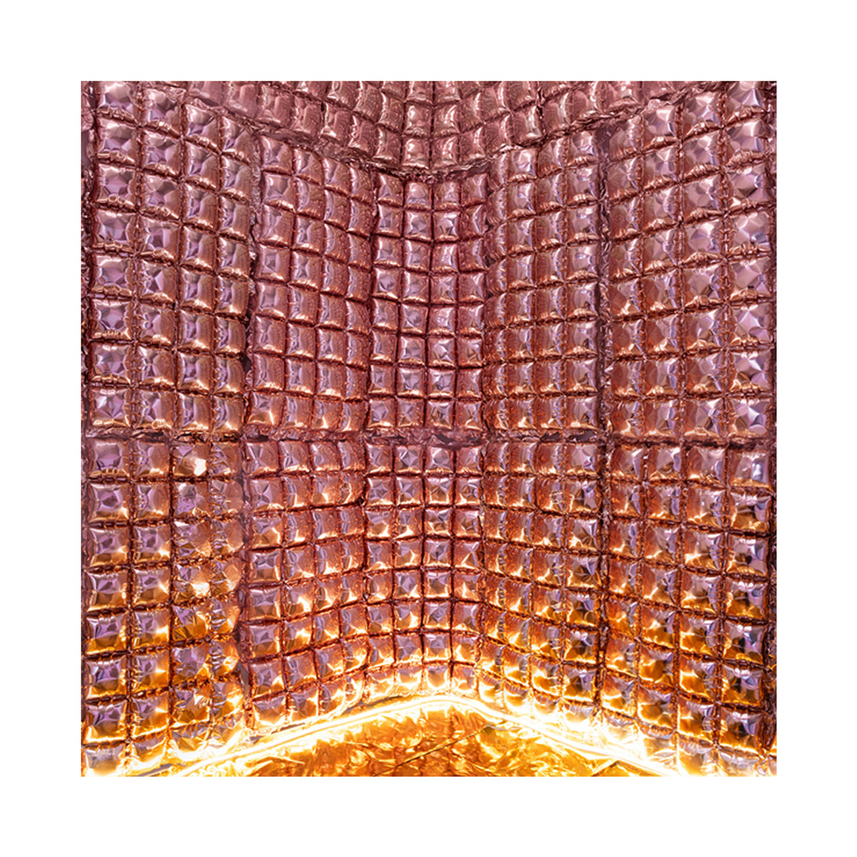 1 Folieballon Achtergrond - Roségoud 72x143cm