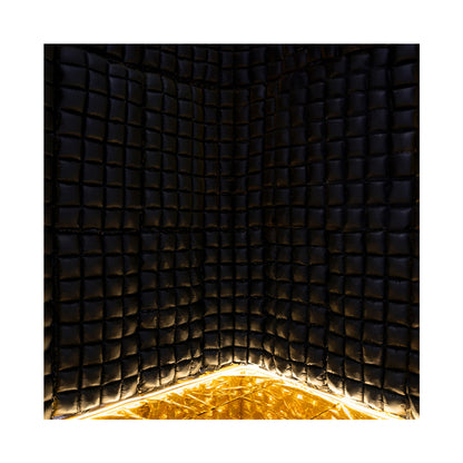 1 folieballon achtergrond - Zwart 72x143cm