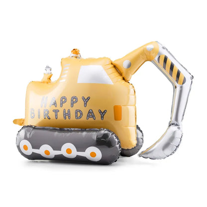 1 ballon met standaard - graafmachine