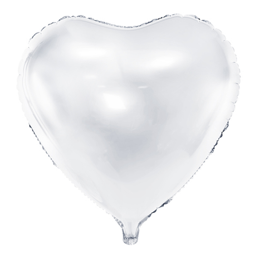 1 Ballon XXL - Hart - Wit