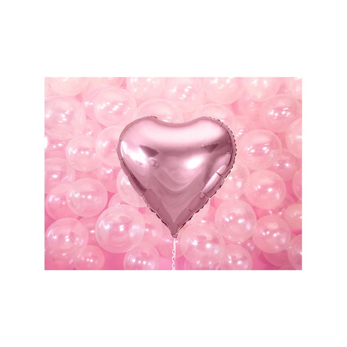 1 Ballon XXL - Hart - Roze