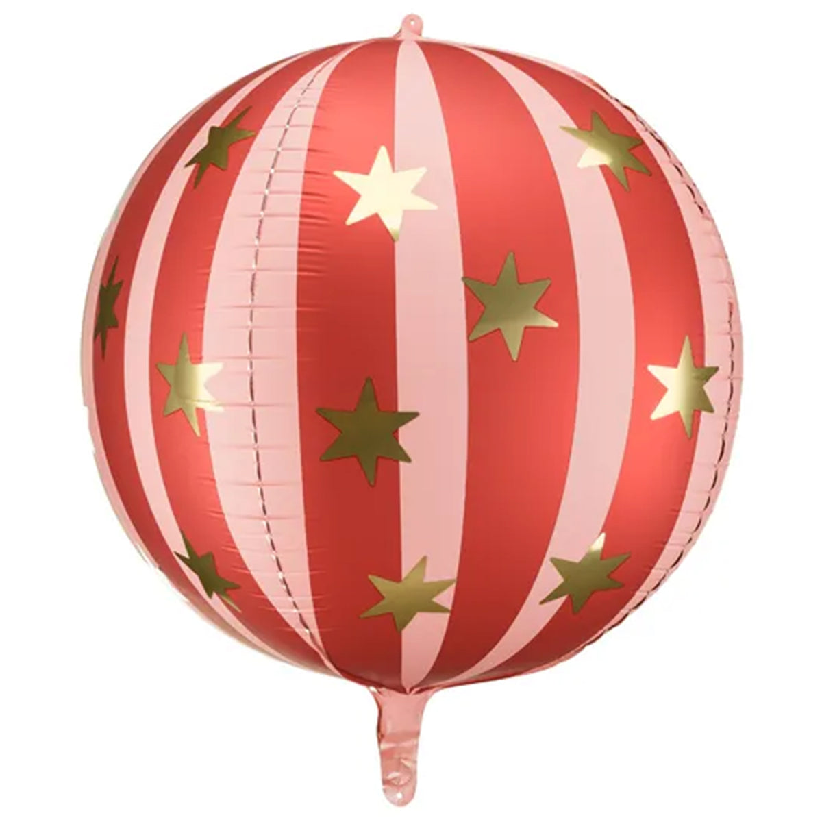 1 XL bolvormige ballon - Sterrenbal rood