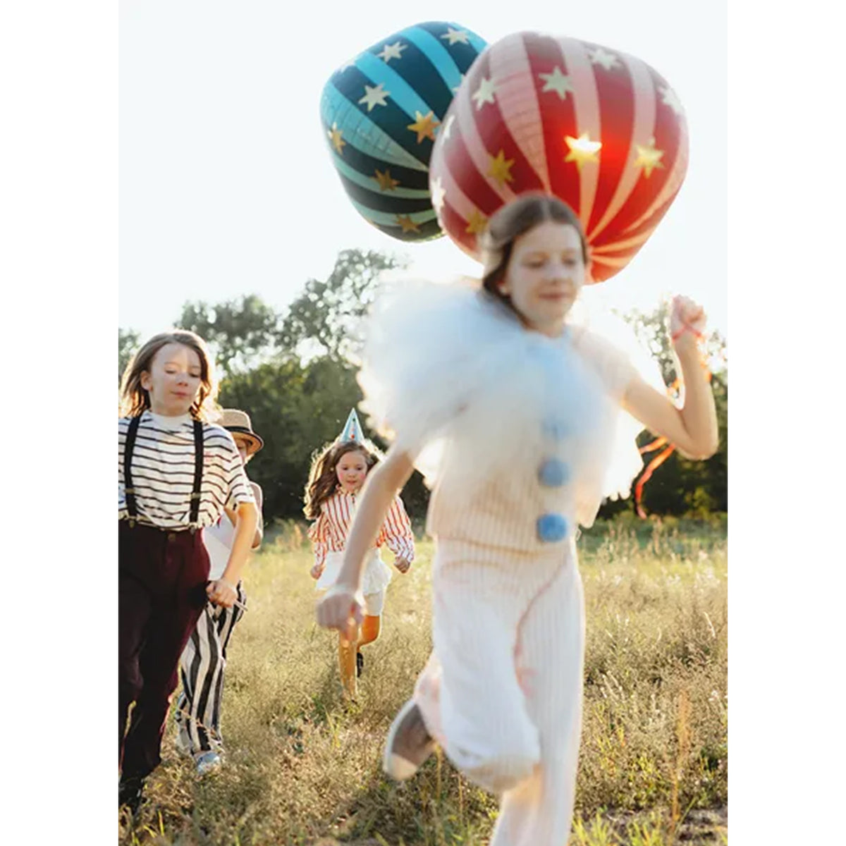 1 folieballon XL - Starry ball green