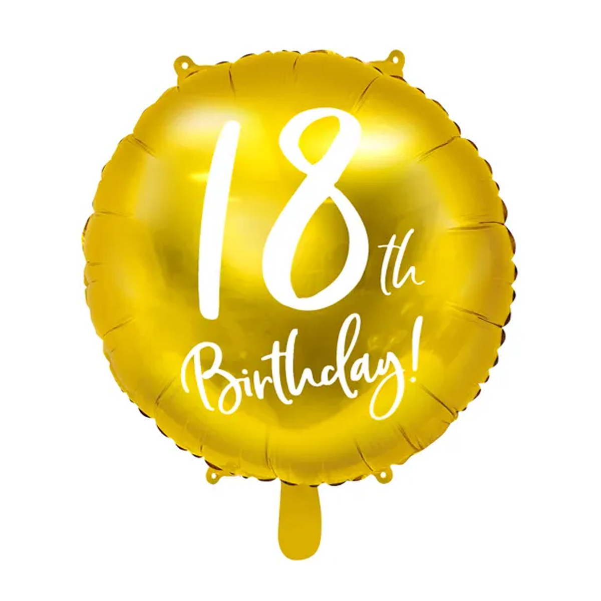 1 Ballon - 18e Verjaardag - goud