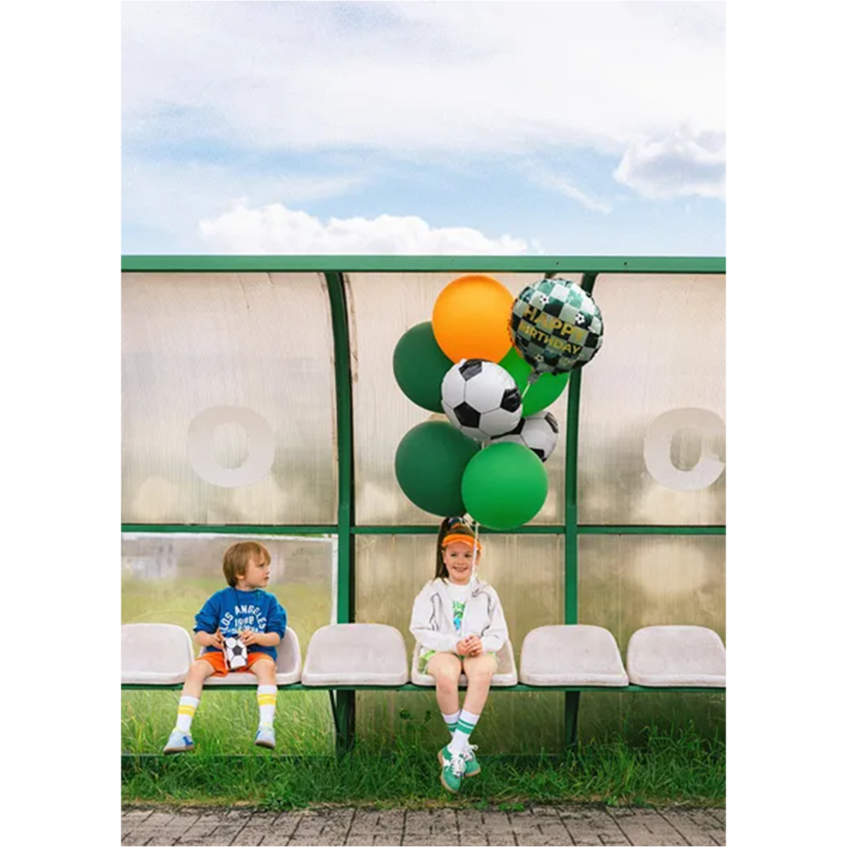 1 Ballon - Happy Birthday - Voetbal