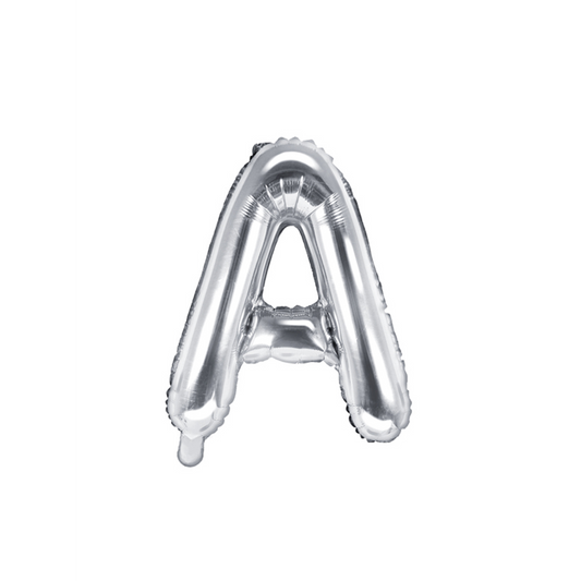 1 ballon XS - letter A - zilver