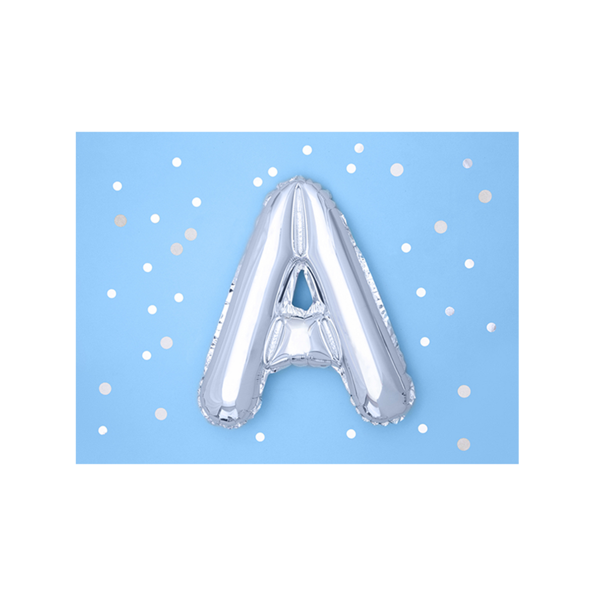 1 ballon XS - letter A - zilver