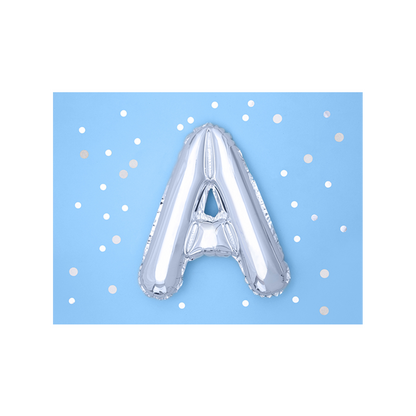 1 ballon XS - letter A - zilver