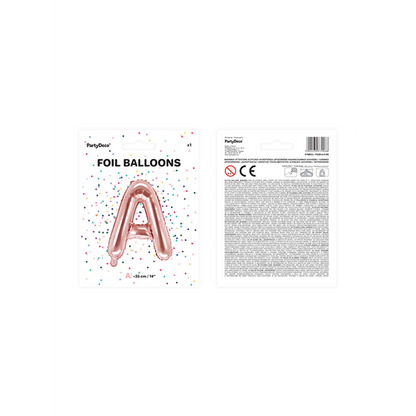 1 Ballon XS - Letter A - Roségoud