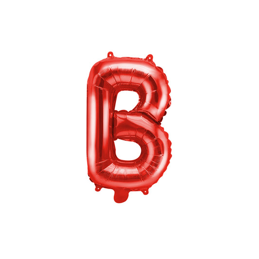 1 Ballon XS - Letter B - Rood