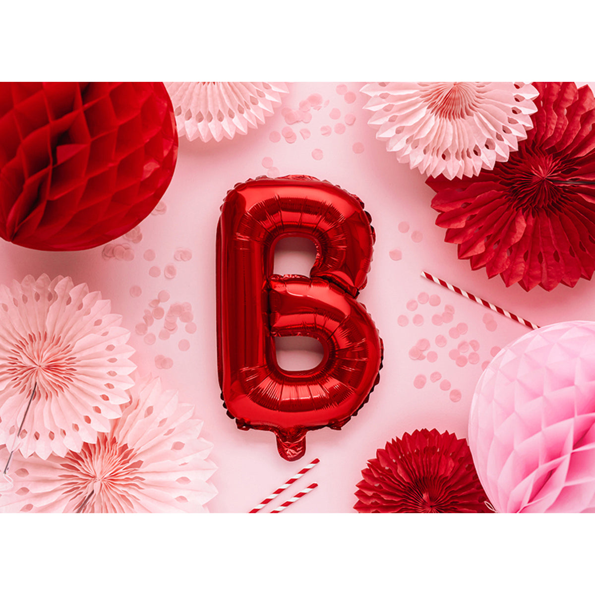 1 Ballon XS - Letter B - Rood
