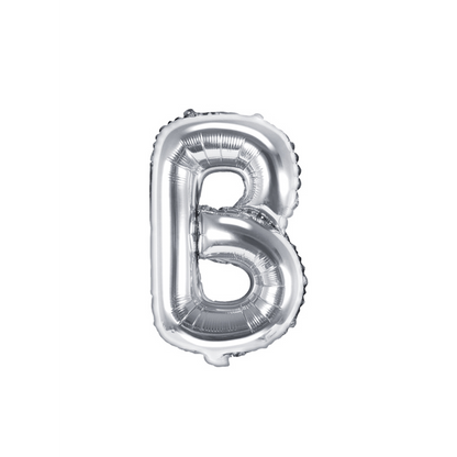 1 Ballon XS - Letter B - Zilver