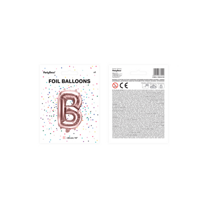 1 Ballon XS - Letter B - Roségoud
