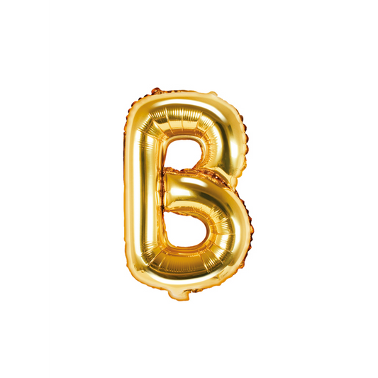 1 Ballon XS - Letter B - Goud