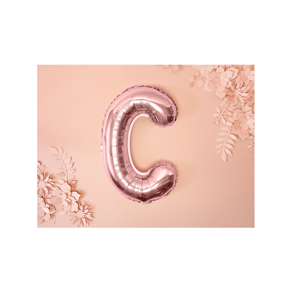 1 Ballon XS - Letter C - Roségoud