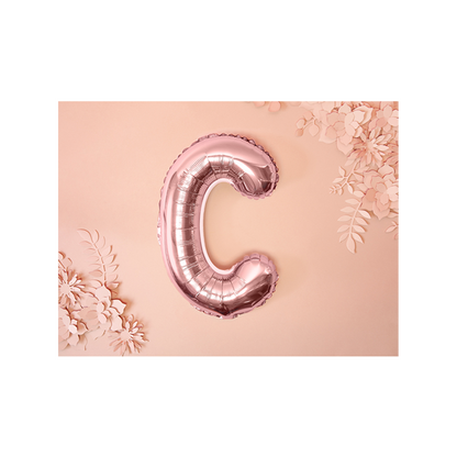 1 Ballon XS - Letter C - Roségoud