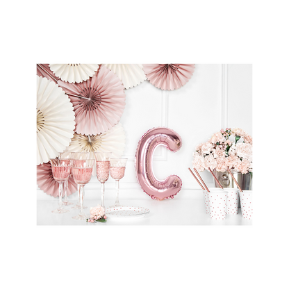 1 Ballon XS - Letter C - Roségoud