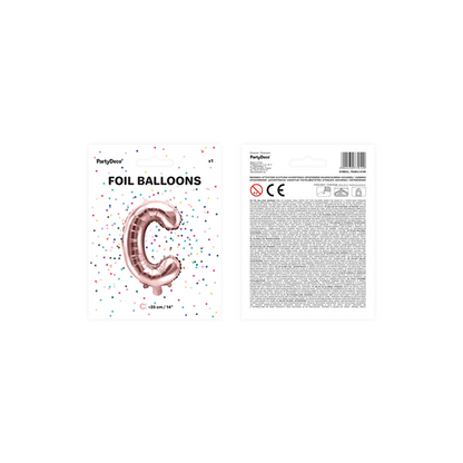 1 Ballon XS - Letter C - Roségoud