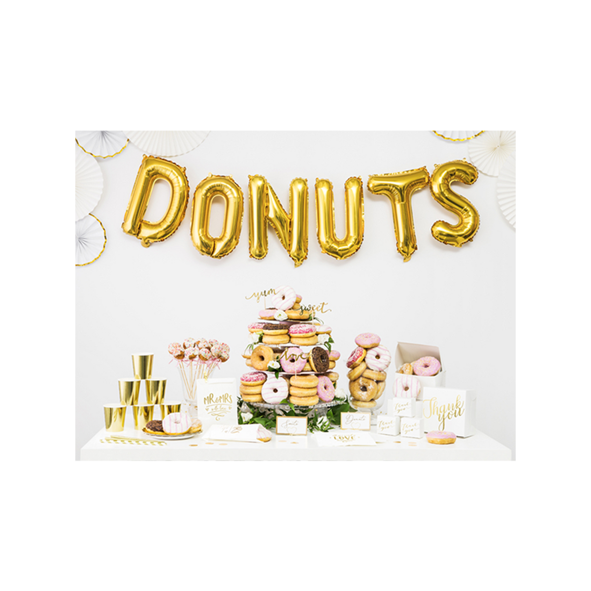 1 ballon XS - letter D - goud