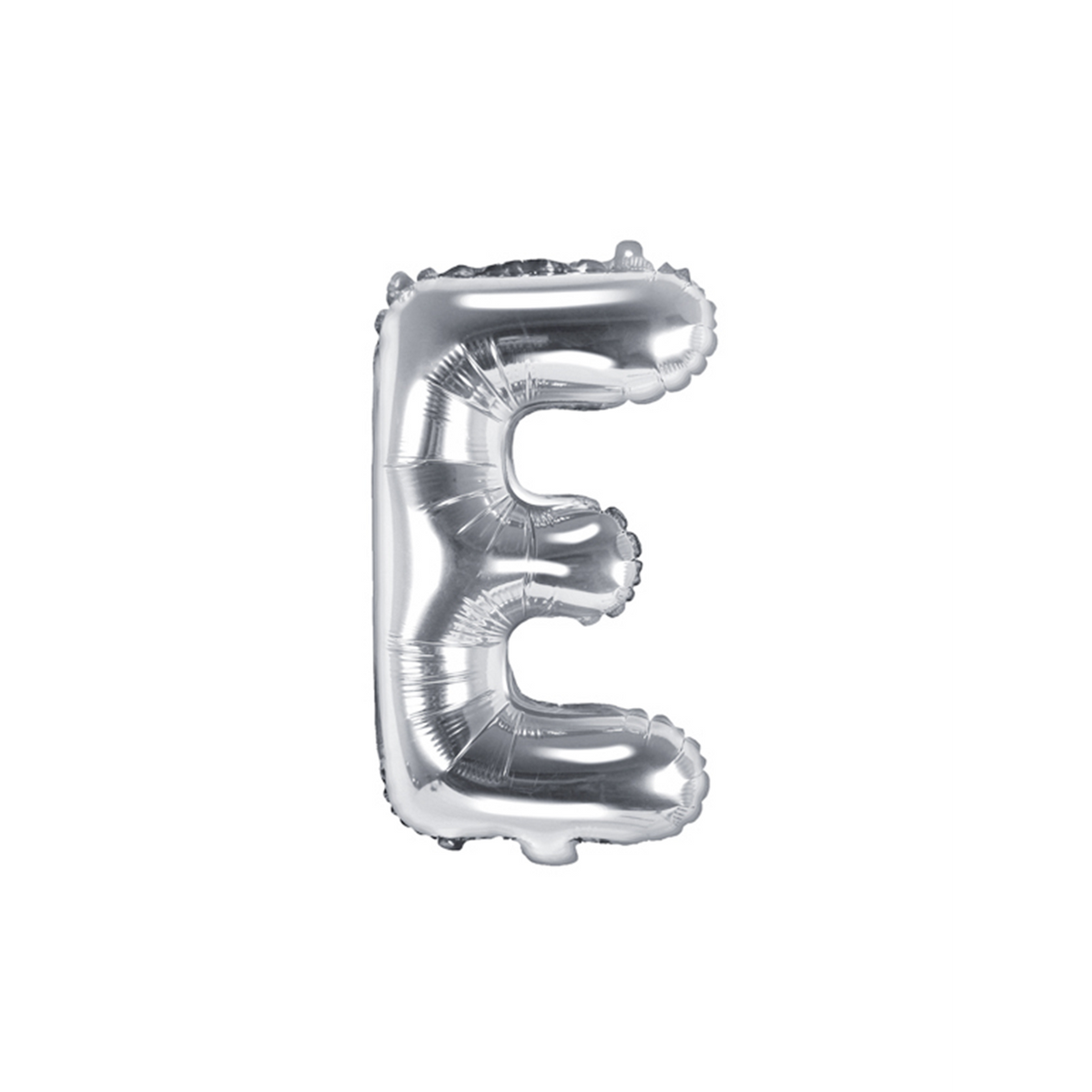 1 ballon XS - Letter E - Zilver