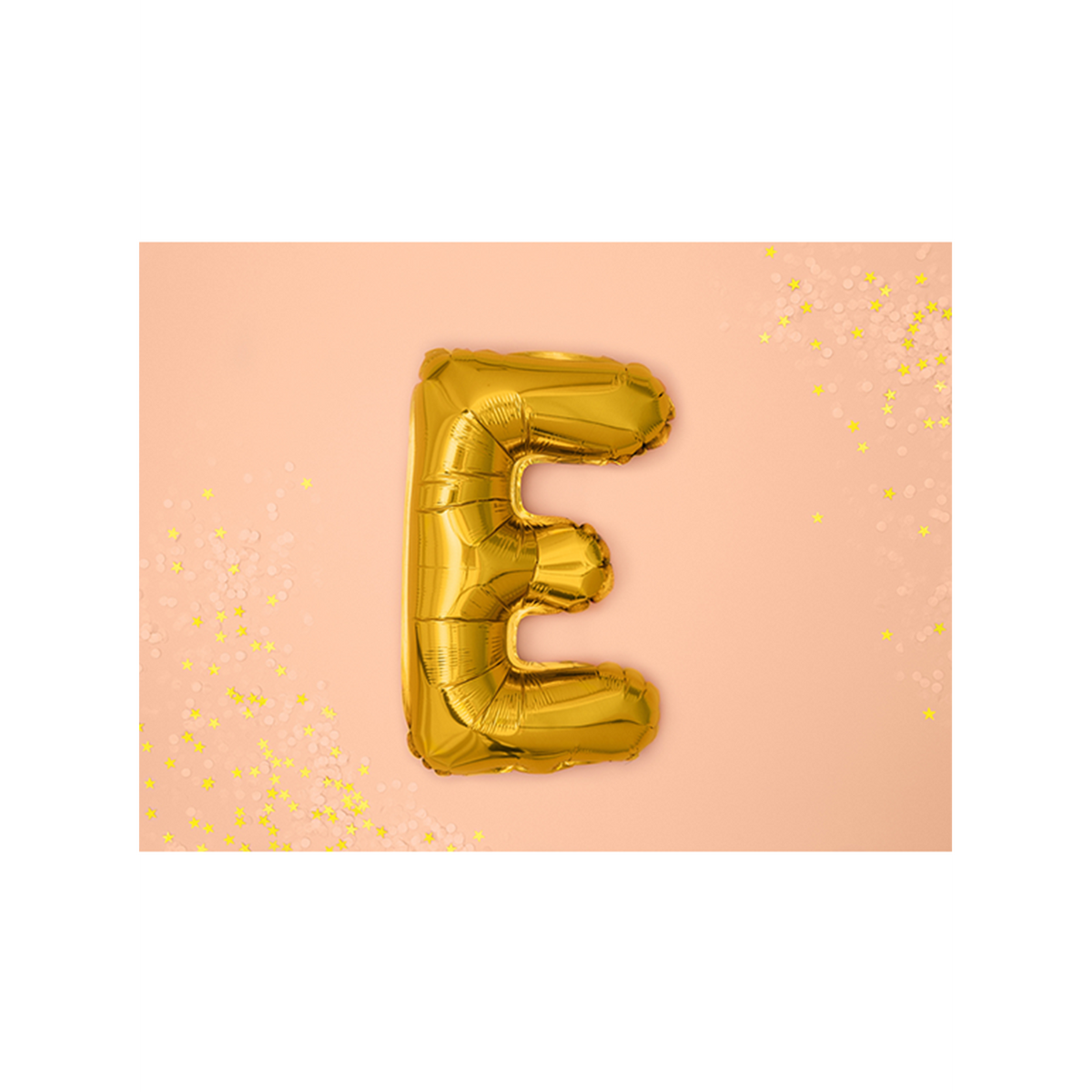 1 ballon XS - Letter E - Goud