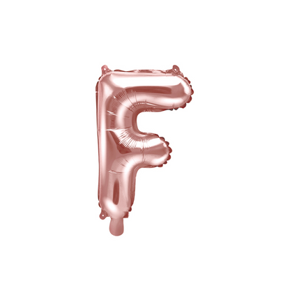 1 Ballon XS - Letter F - Roségoud