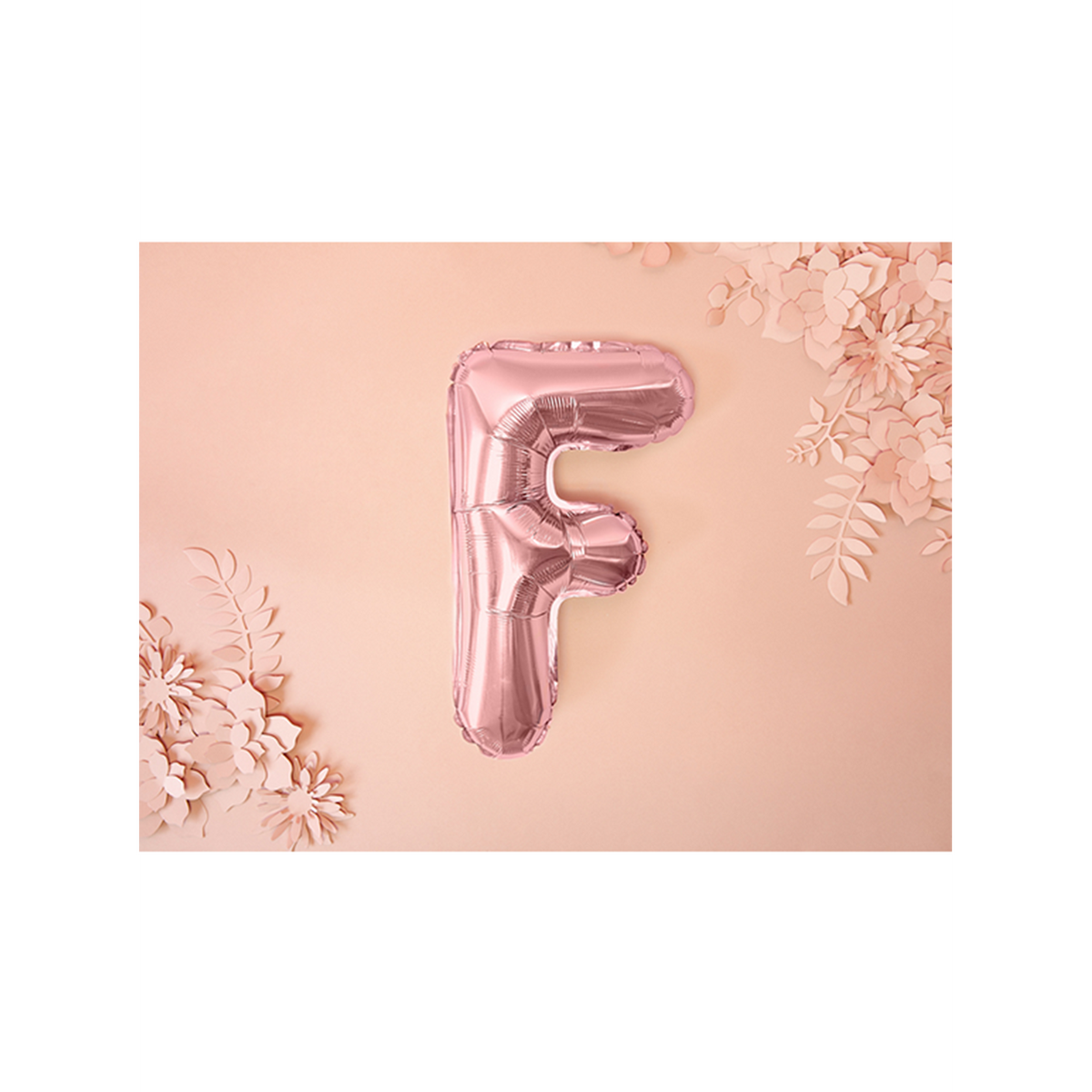 1 Ballon XS - Letter F - Roségoud