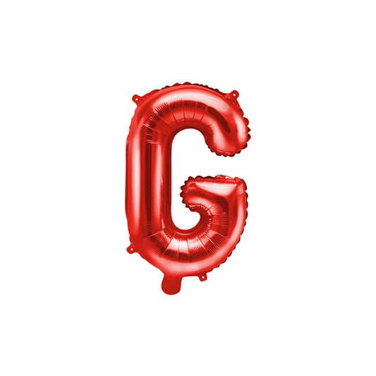 1 Ballon XS - Letter G - Rood
