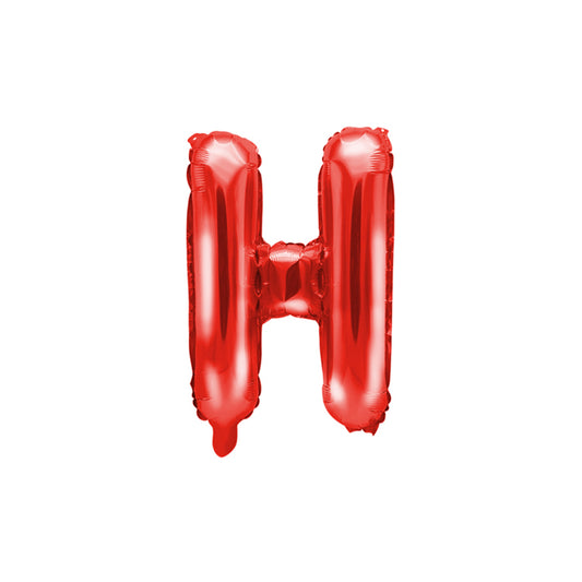 1 Ballon XS - Letter H - Rood
