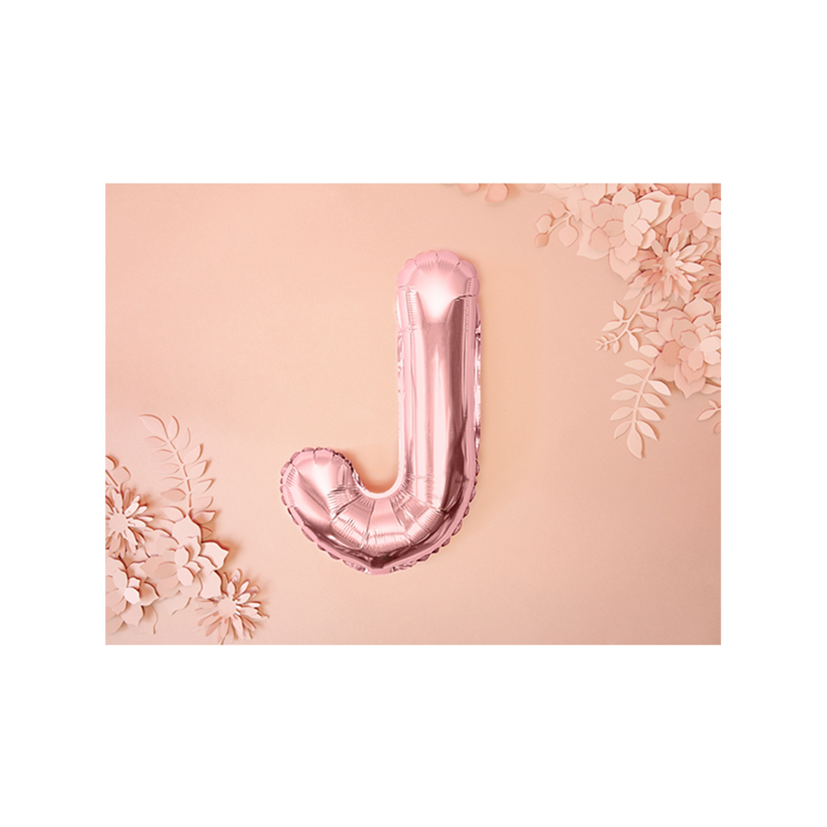 1 ballon XS - letter J - roségoud