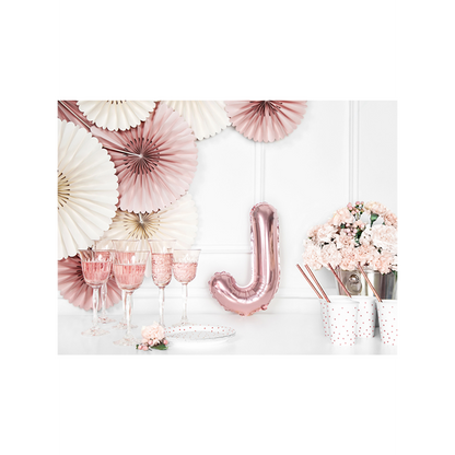 1 ballon XS - letter J - roségoud