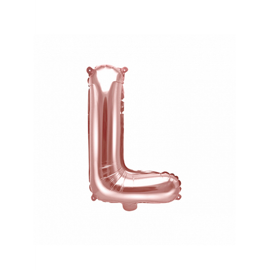 1 Ballon XS - Letter L - Rosegoud