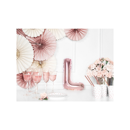 1 Ballon XS - Letter L - Rosegoud