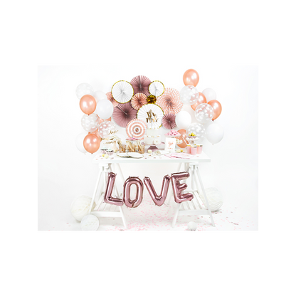 1 Ballon XS - Letter L - Rosegoud
