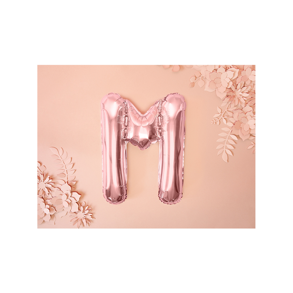 1 Ballon XS - Letter M - Roségoud